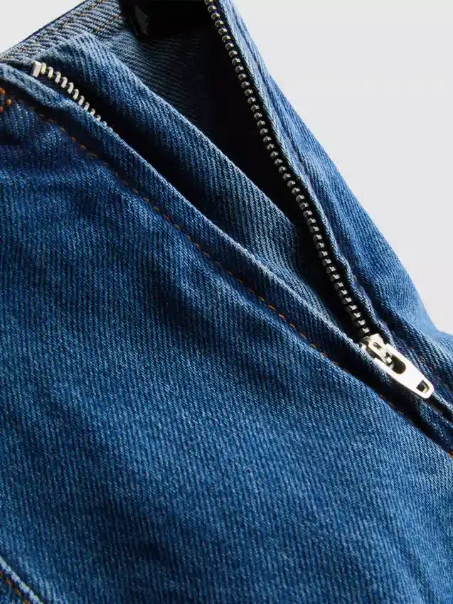 Mini-Skort aus Baumwoll-Denim
