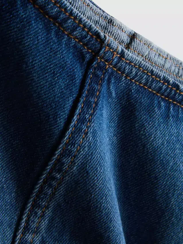 Mini-Skort aus Baumwoll-Denim