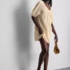 Mini-Smockkleid mit Puffärmeln