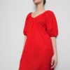Mini-Smockkleid mit Puffärmeln
