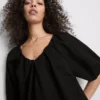 Mini-Smockkleid mit Puffärmeln