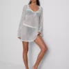 Mini-Strandkleid mit Muschelprint