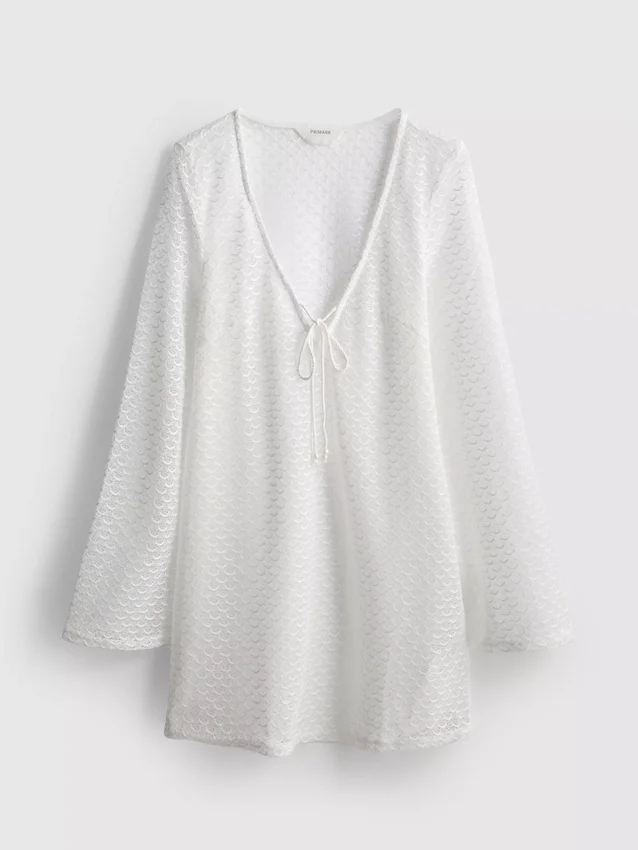 Mini-Strandkleid mit Muschelprint