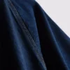 Minikleid aus Baumwoll-Denim mit Puffärmeln