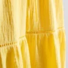 Minikleid aus Baumwolle mit Stufenschnitt und V-Ausschnitt