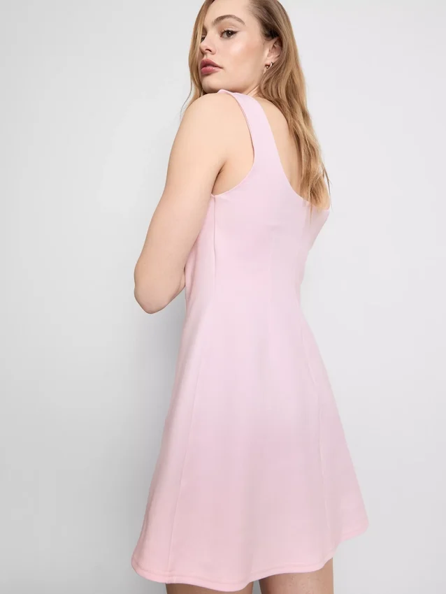 Minikleid aus baumwollreichem Ponte-Stoff