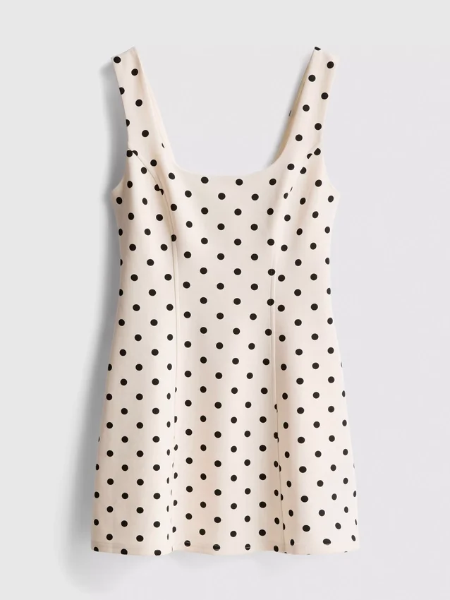 Minikleid aus baumwollreichem Ponte-Stoff