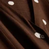 Minikleid mit Puffärmeln und Knopfleiste