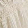 Minikleid mit V-Ausschnitt aus Crinkle-Stoff