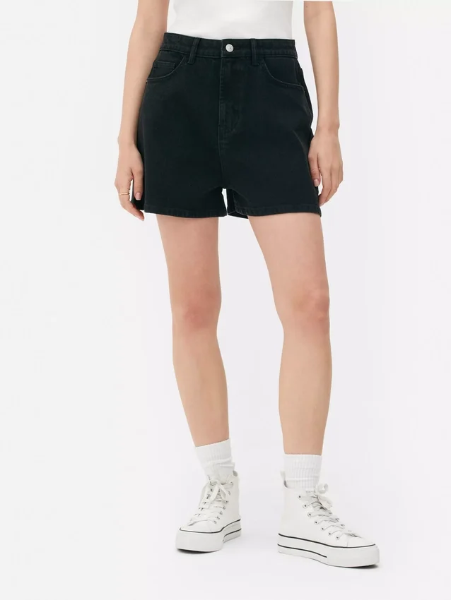 Mom-Shorts aus Denim