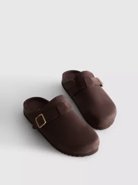 Mule-Clogs mit Schnalle
