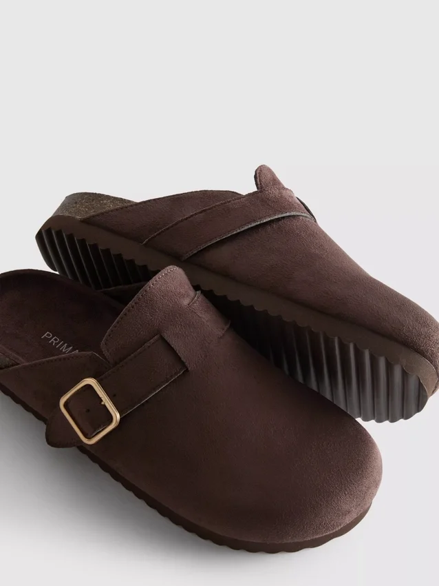 Mule-Clogs mit Schnalle