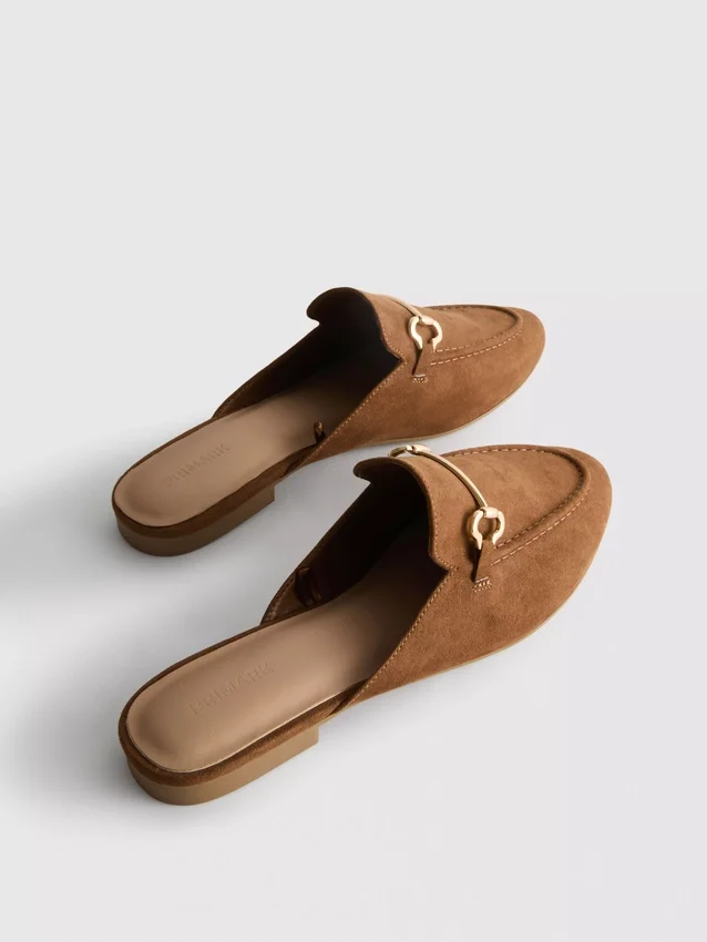 Mule-Loafer mit Snaffle-Motiv