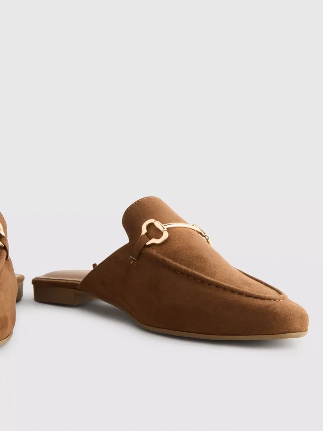 Mule-Loafer mit Snaffle-Motiv