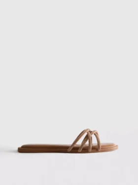 Mule-Sandalen im Diamanta-Webmuster