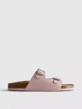 Mule-Sandalen mit doppeltem Schnallenriemen
