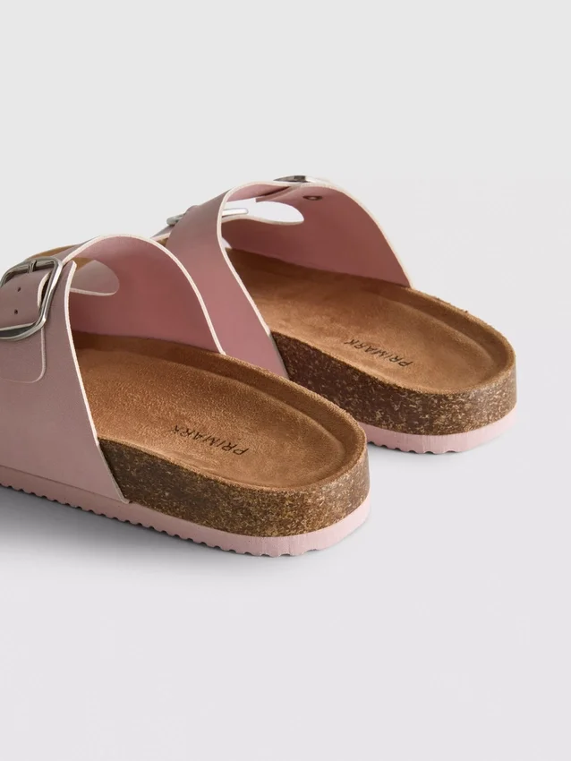 Mule-Sandalen mit doppeltem Schnallenriemen