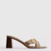 Mule-Sandalen mit Schnalle und Blockabsatz