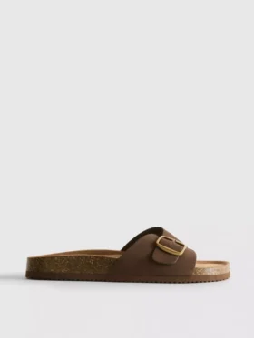 Mule-Sandalen mit Schnallenriemen