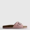 Mule-Sandalen mit Schnallenriemen