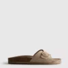 Mule-Sandalen mit Schnallenriemen