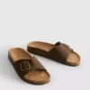 Mule-Sandalen mit Schnallenriemen
