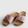 Mule-Sandalen mit Schnallenriemen