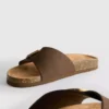 Mule-Sandalen mit Schnallenriemen
