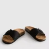 Mule-Sandalen mit Schnallenriemen
