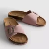 Mule-Sandalen mit Schnallenriemen