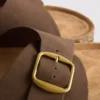 Mule-Sandalen mit Schnallenriemen