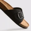 Mule-Sandalen mit Schnallenriemen