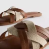 Mules mit geflochtenen Riemen
