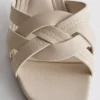 Mules mit gewebtem Blockabsatz aus Kunstleder