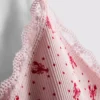 Nahtlos bedrucktes, kurz geschnittenes Schlafanzug-Cami-Top