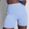 Nahtlose Active-Shorts mit gerafftem Saum