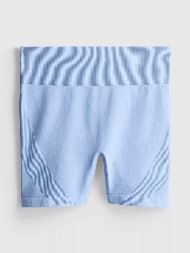 Nahtlose Active-Shorts mit gerafftem Saum