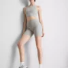 Nahtlose, gerippte Sportshorts