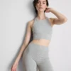 Nahtlose, gerippte Sportshorts