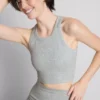 Nahtlose, gerippte Sportshorts
