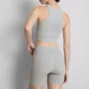 Nahtlose, gerippte Sportshorts