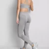 Nahtlose, hochglänzende Aktiv-Leggings