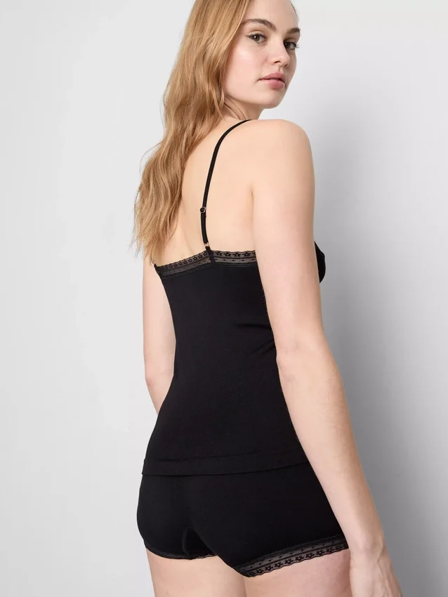 Nahtloser Cami-Shorty-Schlafanzug