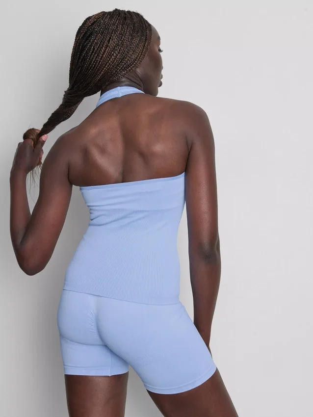 Nahtloses Active-Tanktop mit Neckholder
