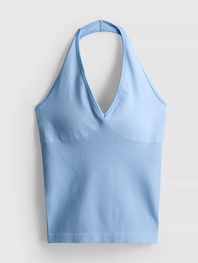 Nahtloses Active-Tanktop mit Neckholder