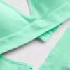 Nahtloses, gepolstertes Set aus Triangel-BH und String