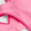 Nahtloses, gepolstertes Set aus Triangel-BH und String