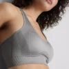 Nahtloses, hochglänzendes Active-Crop-Top