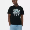 Neon-Hemd mit Miami-Motiv