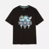 Neon-Hemd mit Miami-Motiv